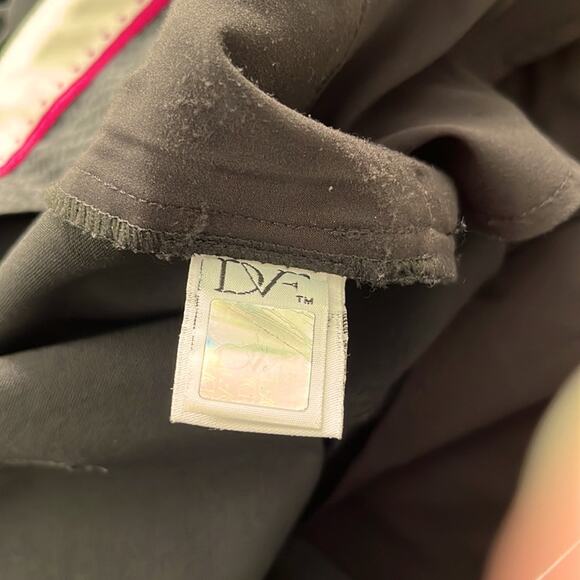 Diane Von Furstenberg Black Wool Blend Trousers Size 8 - Picture 10 of 11